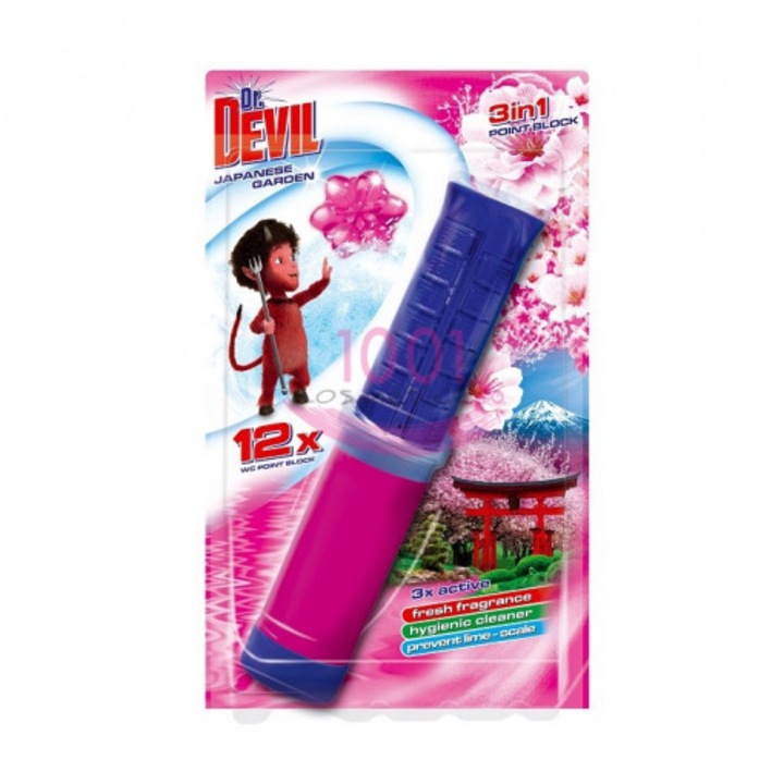 Odorizant Toaleta Dr.Devil Japanesse Garden 6+1, 45ml