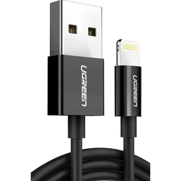 USB-Lightning adatkábel, 2 m, Ugreen (80823), fekete