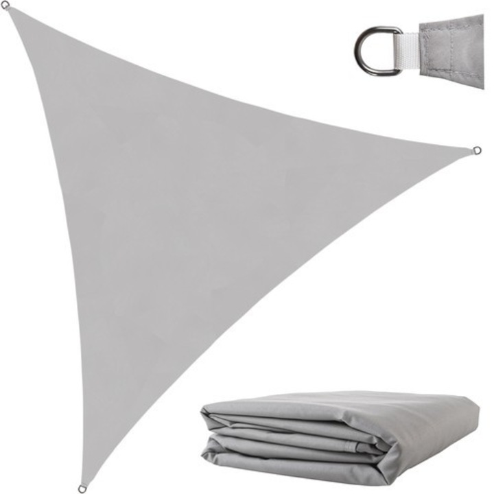 Napvitorla 3x3x3 m - szürke