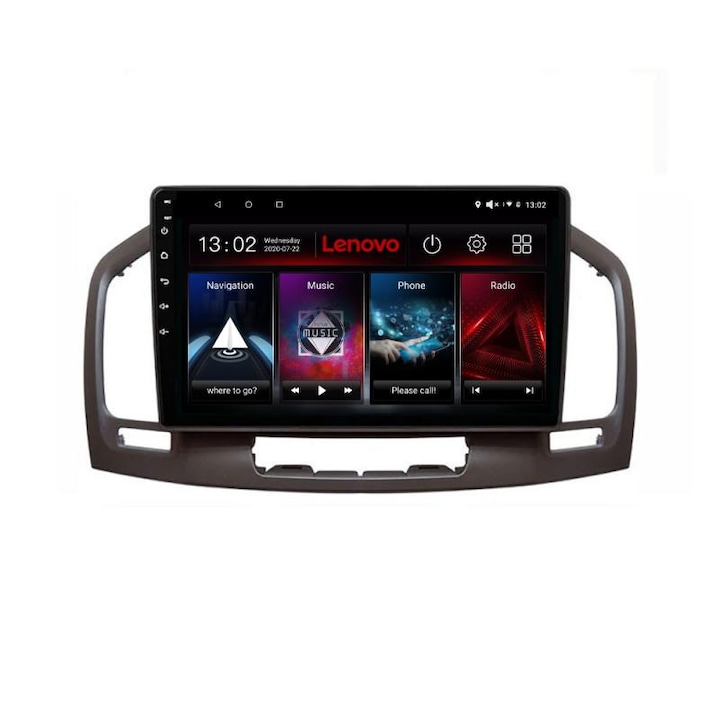 Dedikált navigáció Opel Insignia 2009-2013 D-114 Lenovo Octa Core Android rádióval Bluetooth Internet GPS WIFI DSP 2+32 GB 4G KIT-114+EDT-E509-LITE