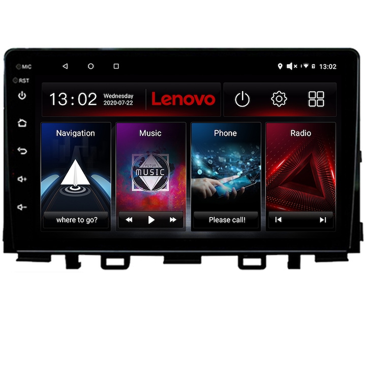 Dedikált navigáció Kia Stonic 2016-2020 Android rádiós gps internet Lenovo Octa Core 2+32 Kit-Stonic+EDT-E509-lite