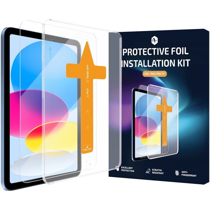 Kit de instalare folie de protectie A+ pentru iPad Pro 11'' 2022/2018/2020/2021