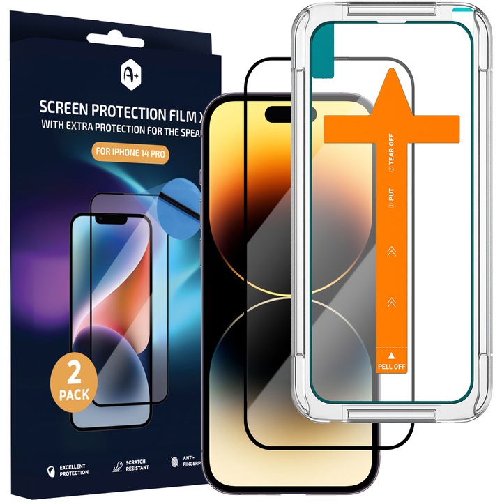 Протектор с допълнителна защита за високоговорител A+ за iPhone 14 Pro, 2 броя