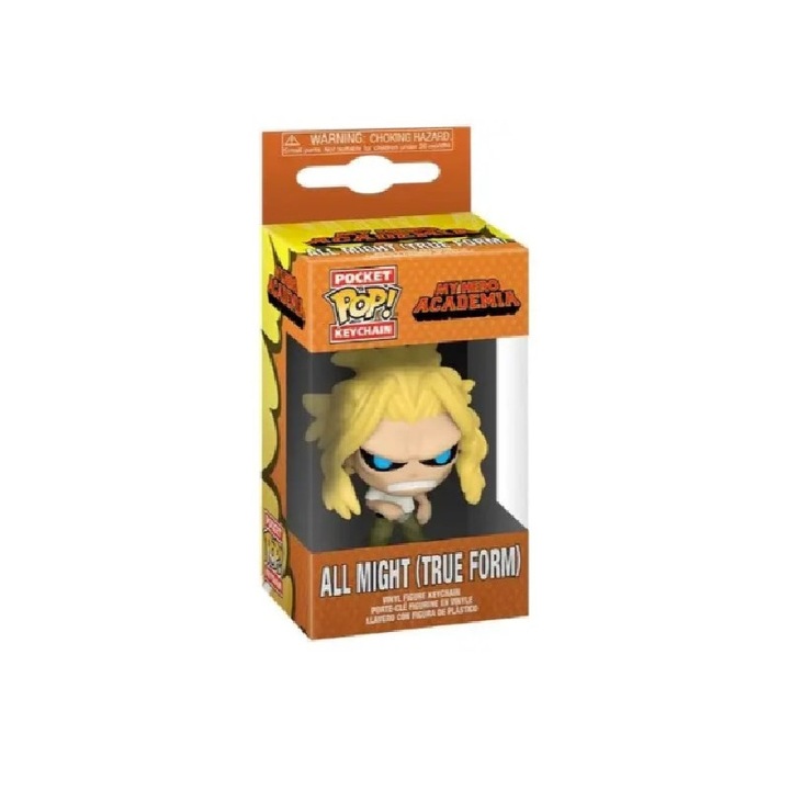 Funko zseb POP! kulcstartó - My Hero Academia - All Might ( True Form ) figurával