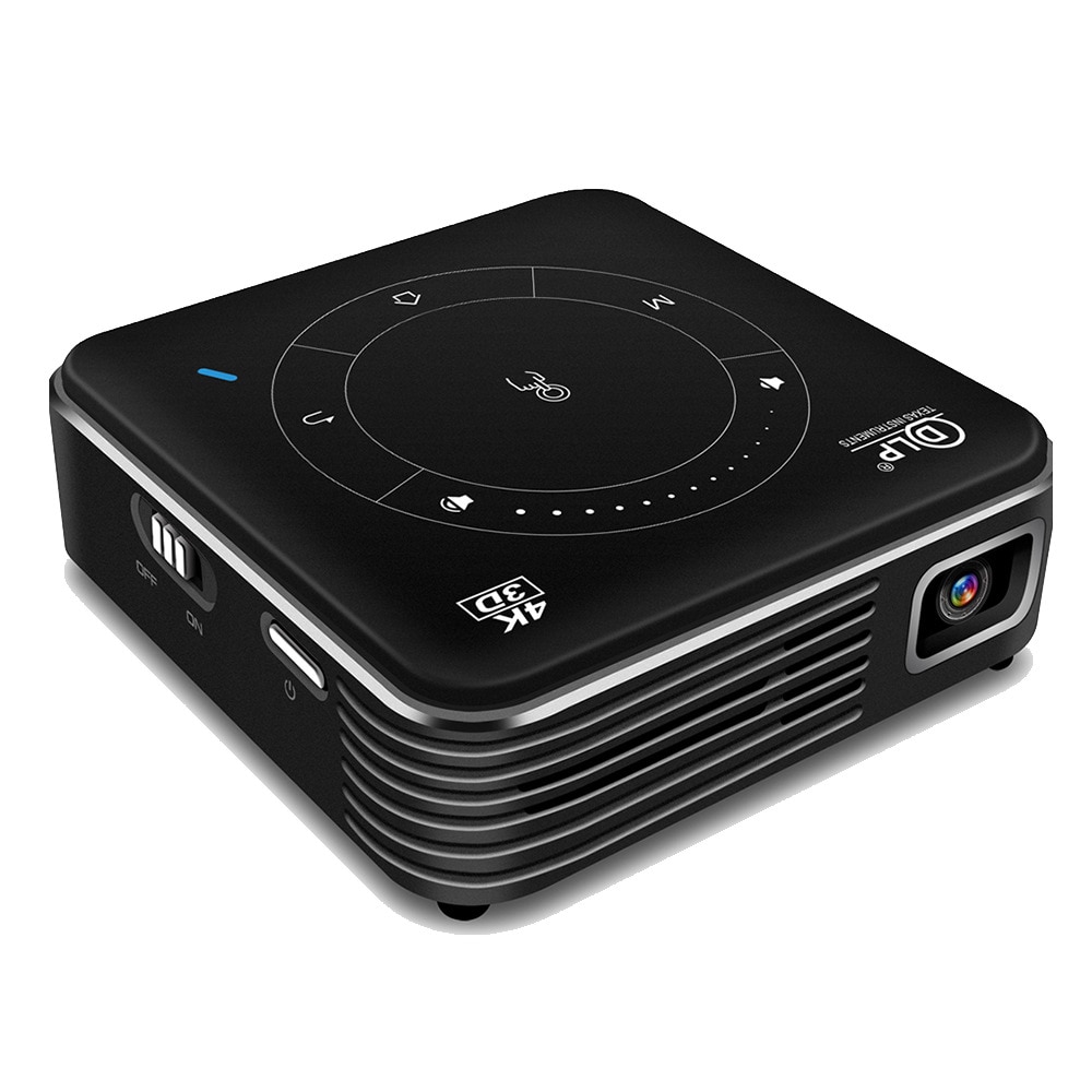 Видео проектор DLP технология, UltraHD 4k, Bluetooth, WIFI 5G, преносим ...