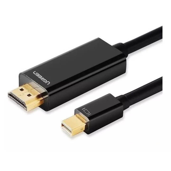 Cablu mini displayport dp tata la hdmi tata, Negru, 1,5 m