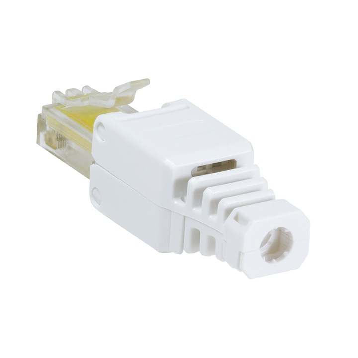 MUFA RJ-45 LOGILINK pt. cablu UTP, Cat5e, RJ-45 (T), manson, pentru cablu solid/litat AWG24-26, cablu 5.3mm, tool-free,1 buc, "M