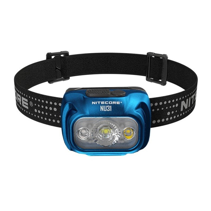 Акумулаторен челник, Nitecore, USB-C, 62.3 x 46 x 35.6 mm, син/ черен