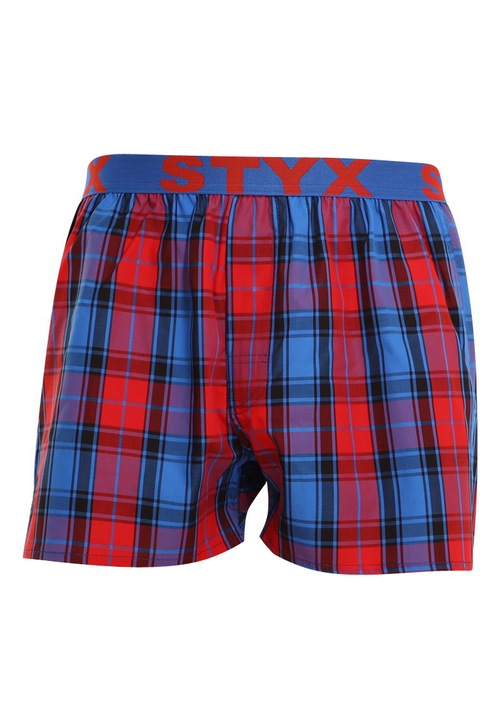 Boxeri barbati, Styx, Bumbac, Multicoloraadfdaafd, Rosu/Albastru