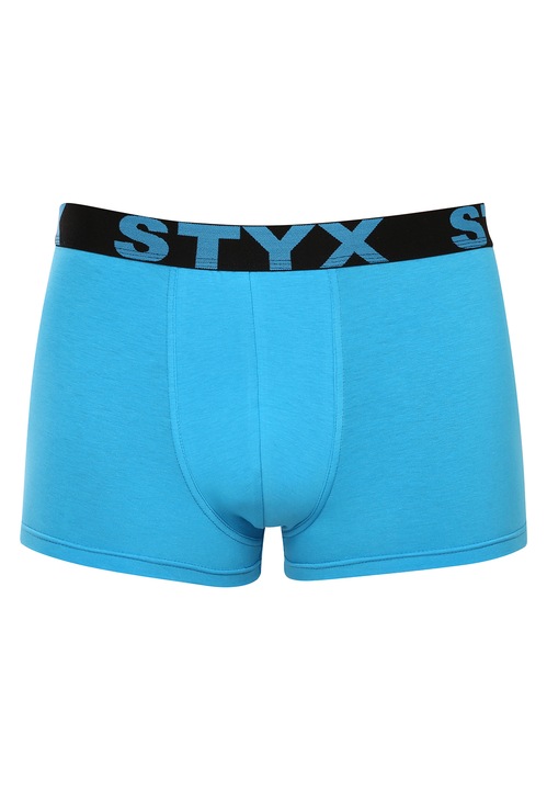 Boxeri barbati, Styx, G1169, Bumbac, Albastru/Negru, Albastru