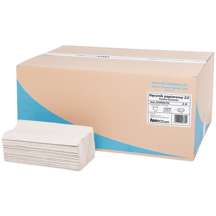 Set 4000 prosoape, Faneco, Gartie, 1 strat, Gri