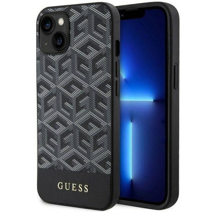 Eredeti tok GUESS GUHMP14SHGCFSEK for iPhone 14 (MAG GCUBE / brown)
