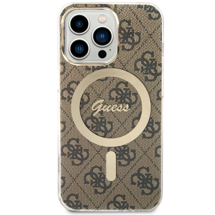 Кейс за iPhone 13 Pro / 13, Guess, 6.1", Кафяв