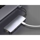 Хъб 9 в 1, Alogy, HDMI 4K USB-C адаптер, сребрист