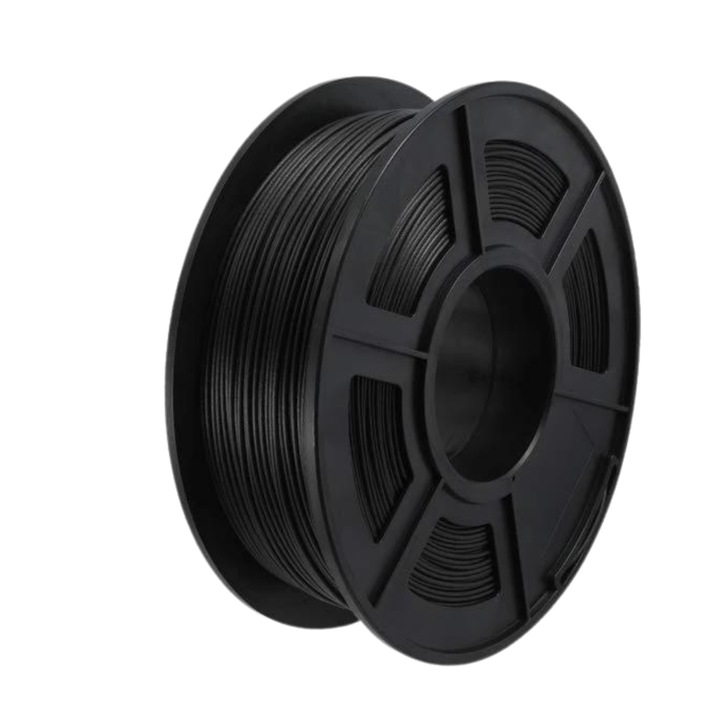 Rola filament, PLA, Negru, 1.75 mm, Sunlu