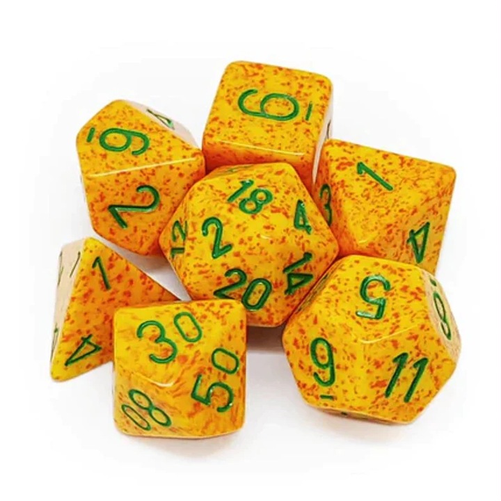 D&D Set 7 kocka Chessex foltos, Lotus