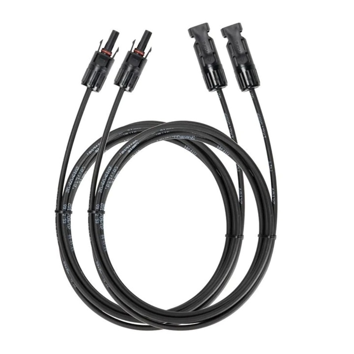 Set cabluri panou solar Ecoflow Victron Energy, conector MC4, negru 2*20metri