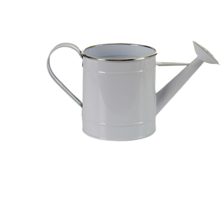 Dekoratív edények, locsolók, fehér, fém, 2000 ml