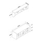 Cuier pentru Hol, P2 - 1636, Nuc, 120 x 45 x 40 cm