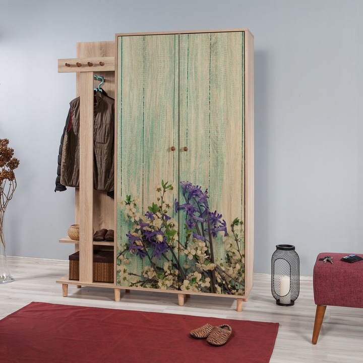 Cuier pentru Hol, Garmanto 727, Natural, 135 x 194 x 36 cm