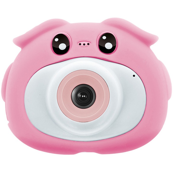 Детски цифров фотоапарат Maxlife MXKC-100, 3MP, HD, Selfie Mode, Розов