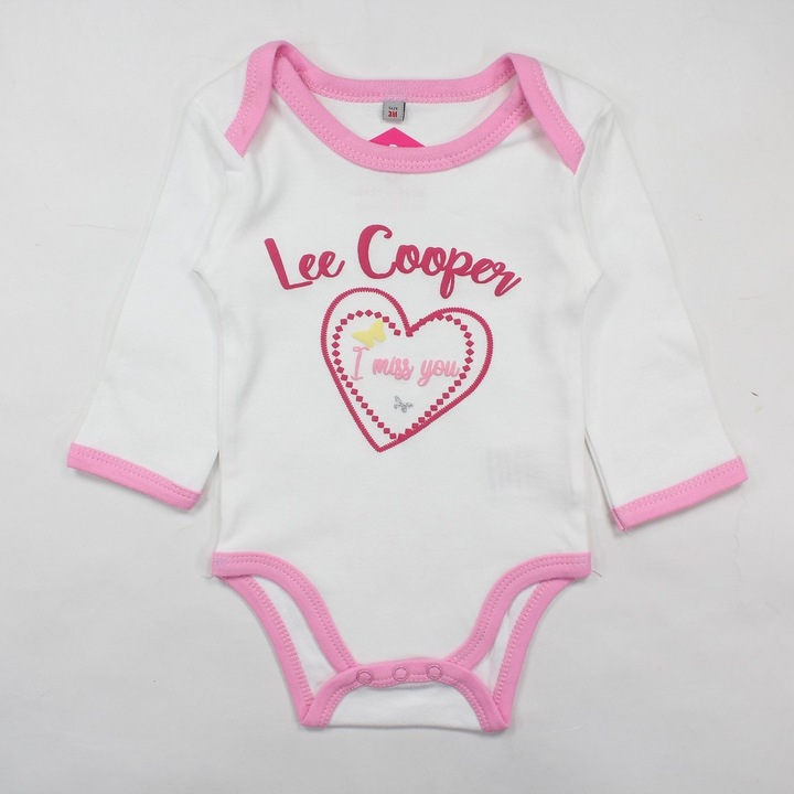 2 piese Lee Cooper, Alb dungat
