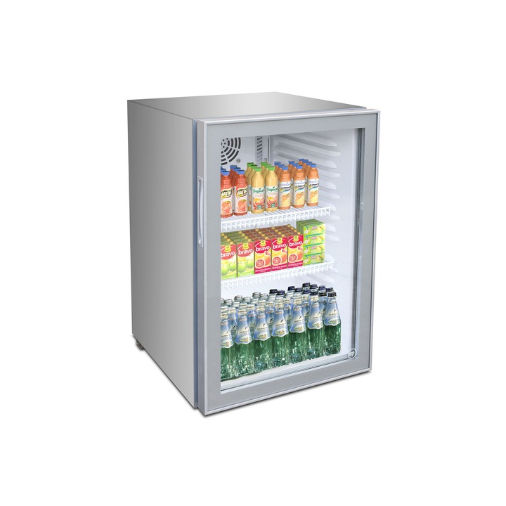 Минибар хладнилна витрина Iarp Counter 68 Glass, Сив, 75л
