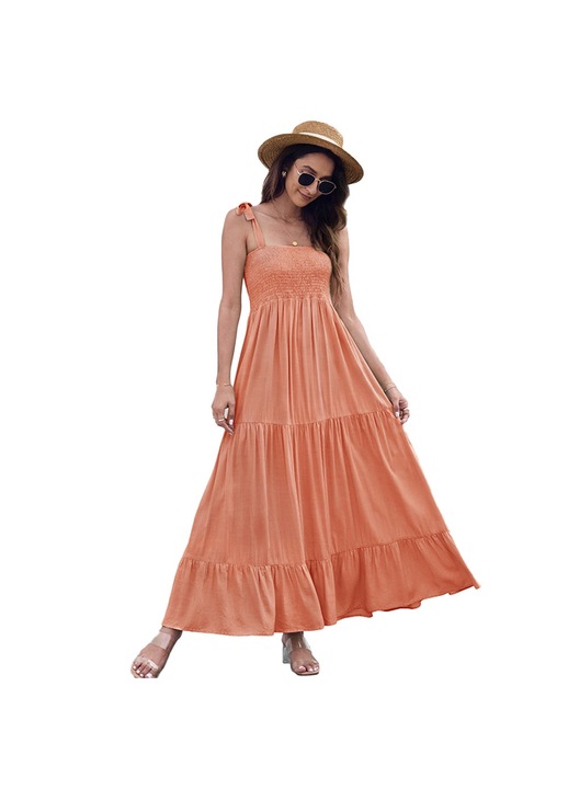 Rochie de dama, Poliester, Portocaliu, L