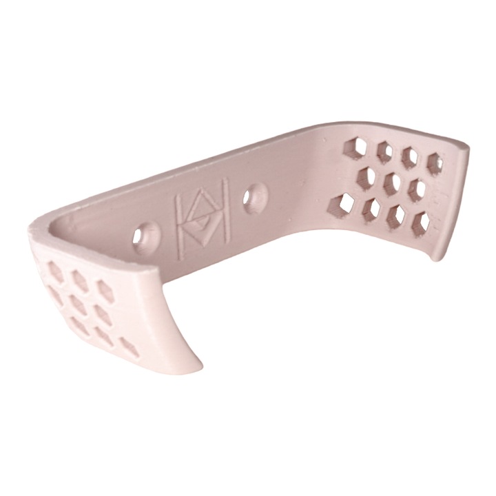 Suport perete, printat 3D, pentru boxa smart echo dot 3 roz