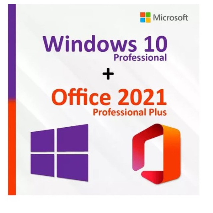 Пакет Microsoft Windows 10 Pro, 64 bit + Office 2021 Pro Plus BIND