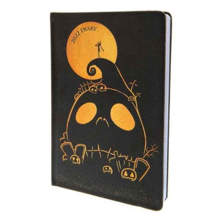 Agenda 13 x 19 cm, datata, Nightmare Befor Christmas, Jack Skellington, 2022