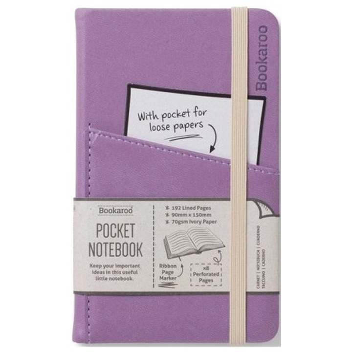 Agenda A6, Bookaroo, 192p, dictando, aubergine
