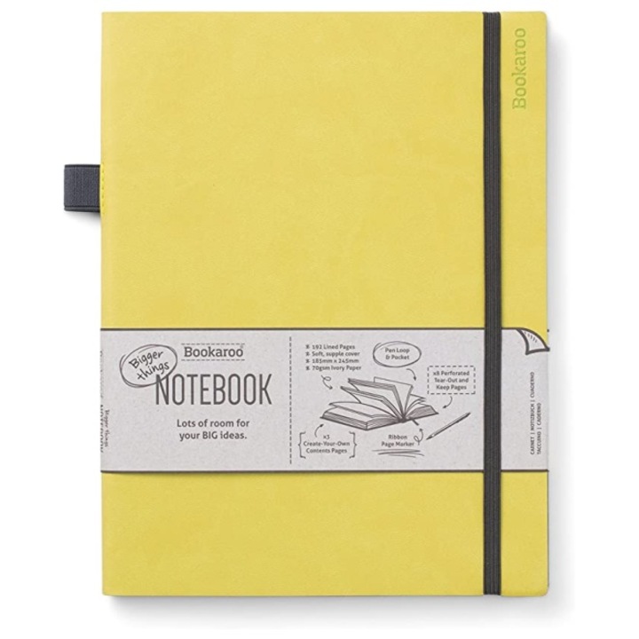 Agenda 19x25cm, Bookaroo, 192p, dictando, lime