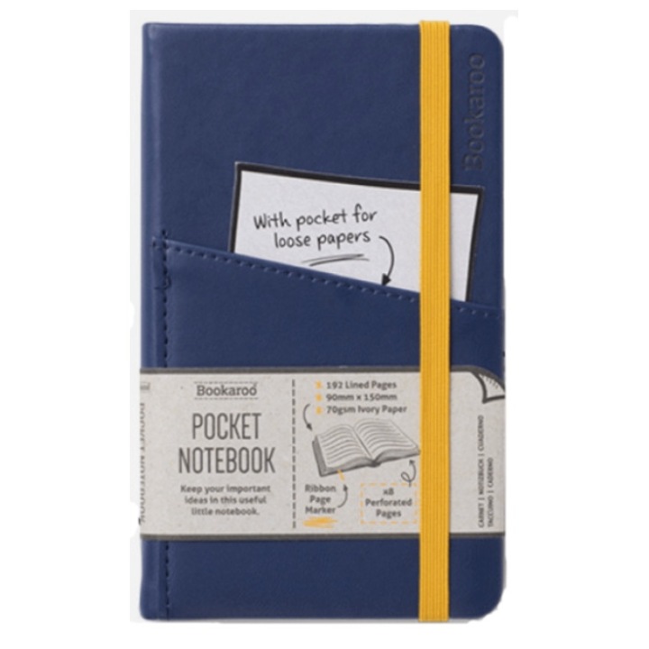 Agenda A6, Bookaroo, 192p, dictando, Navy