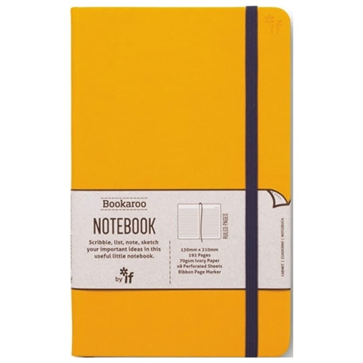 Agenda A5, Bookaroo, 192p, dictando, galben