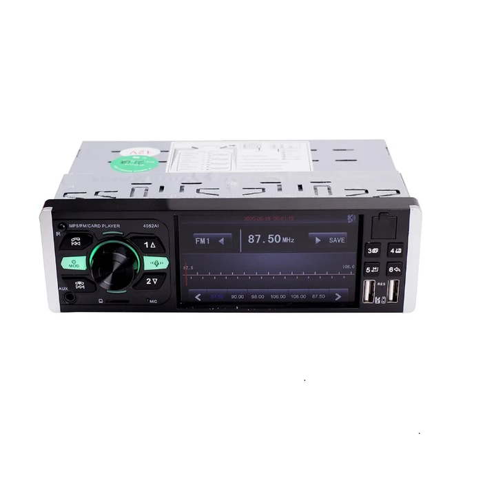 Мултимедия за кола с екран 4.1инча, TAKARA 4052AI, 1din, 4x45W