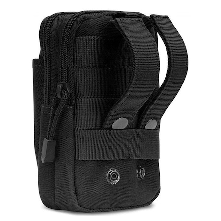 Borseta sport - KOTYS - culoare neagra, din material rezistent, de zi cu zi sau pentru activitati in aer liber