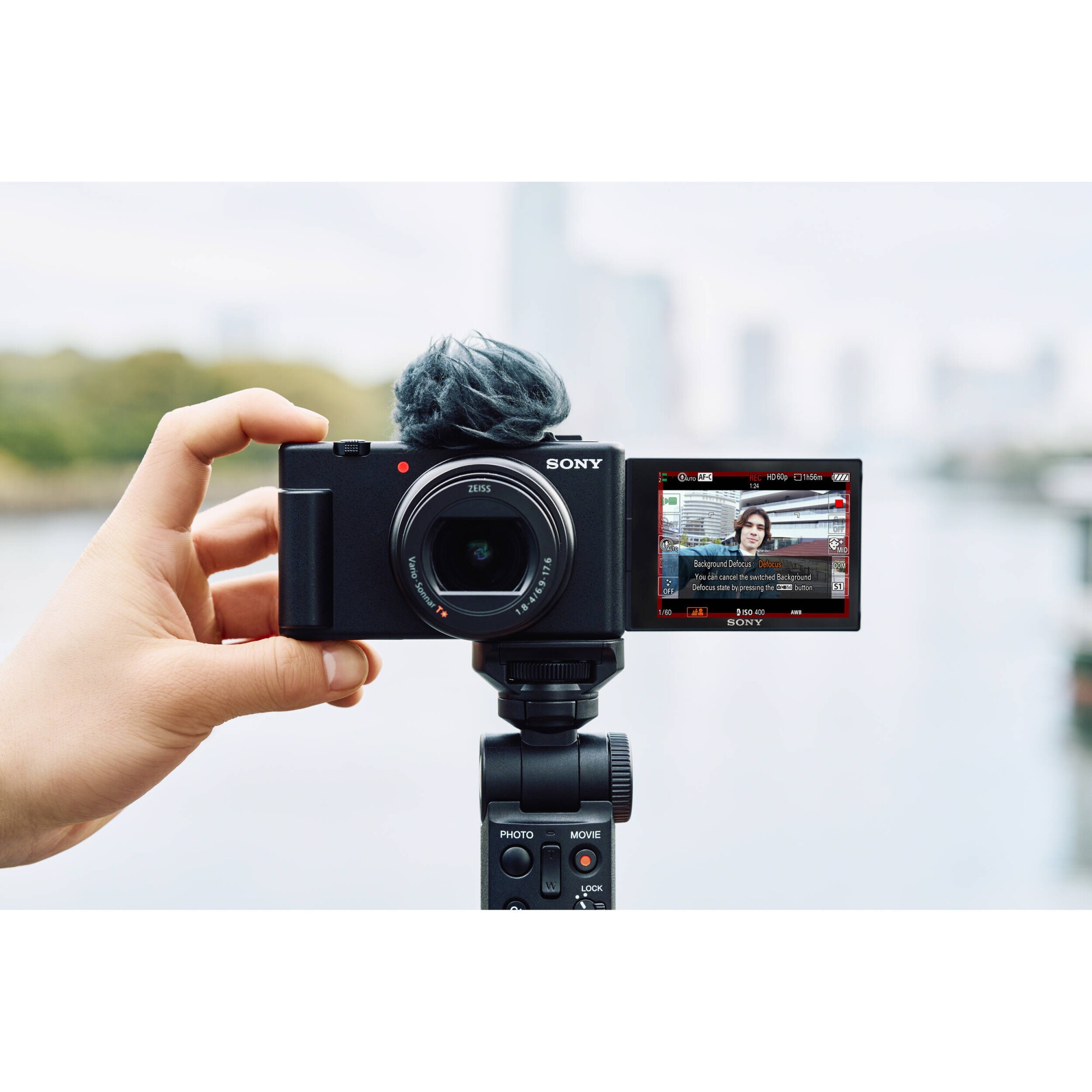 【Miyyyyu】SONY VLOGCAM ZV-1 II Camera Vlogging Sony ZV-1 II, 4K, Obiectiv 18-50mm, Negru