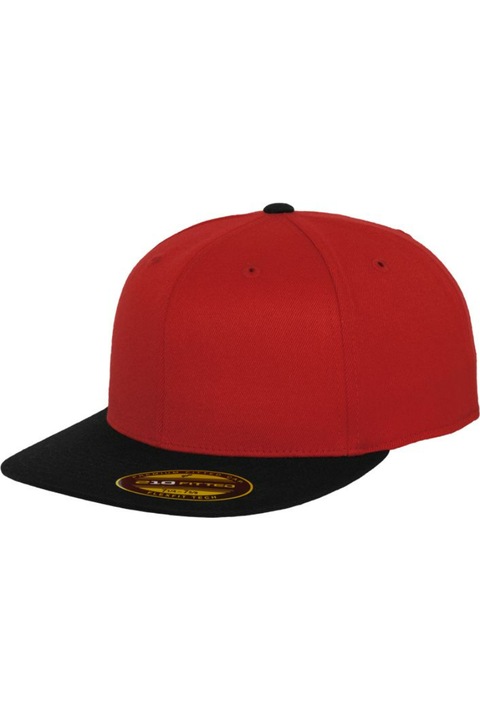 Sapca Flexfit Premium 210 in 2 tonuri Rosu/Negru S/M