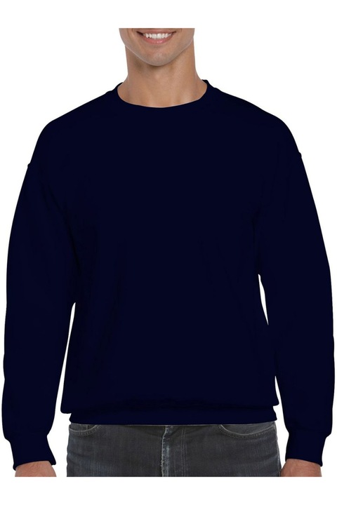 Bluza barbati, Gildan 12000, bumbac, fara cusaturi laterale, bleumarin, XL