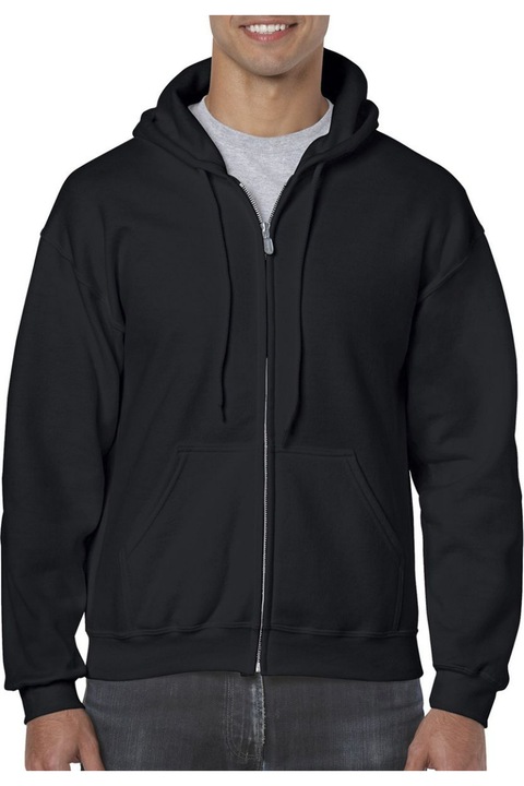 Hanorac Gildan 18600, bumbac, negru, L