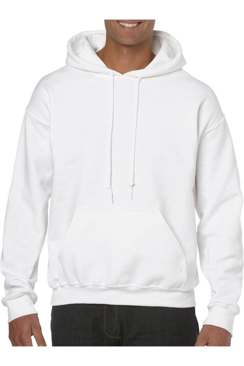 Hanorac barbati, Gildan 18500, bumbac, alb, XL