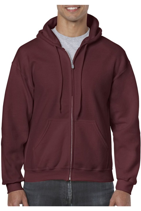 Hanorac, Gildan 18600, Bumbac, Maroon, L