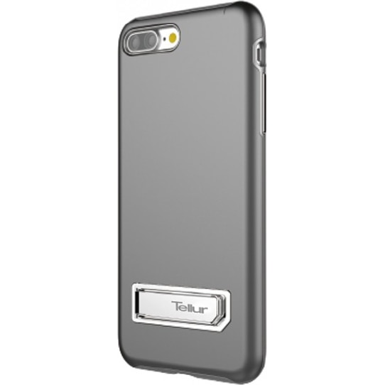 Husa de protectie Tellur Premium Kickstand Ultra Shield pentru iPhone 8 Plus / iPhone 7 Plus, Argintiu