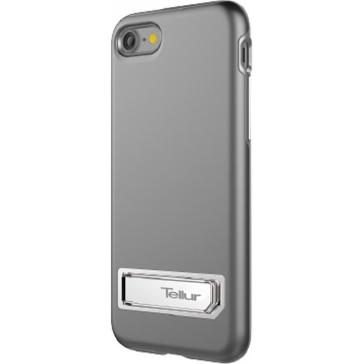 Tellur Premium Kickstand Ultra Shield védőtok iPhone 8 / iPhone 7 telefonhoz, ezüst