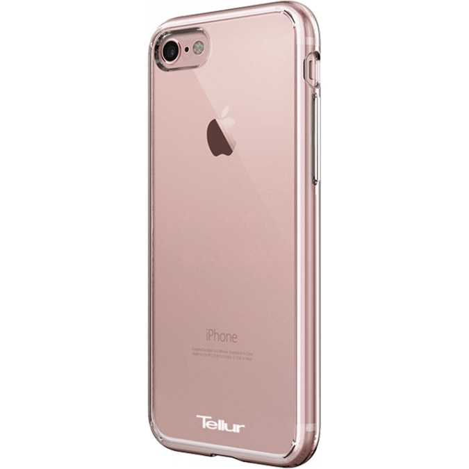 Husa de protectie Tellur Premium Crystal Shield pentru iPhone 8 / iPhone 7, Roz