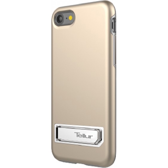 Husa de protectie Tellur Premium Kickstand Ultra Shield pentru iPhone 8 / iPhone 7, Auriu