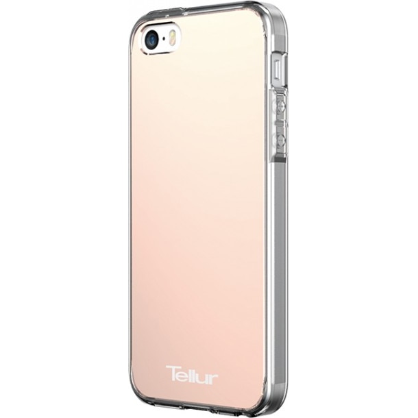 Husa de protectie Tellur Premium Mirror Shield pentru iPhone SE, Roz