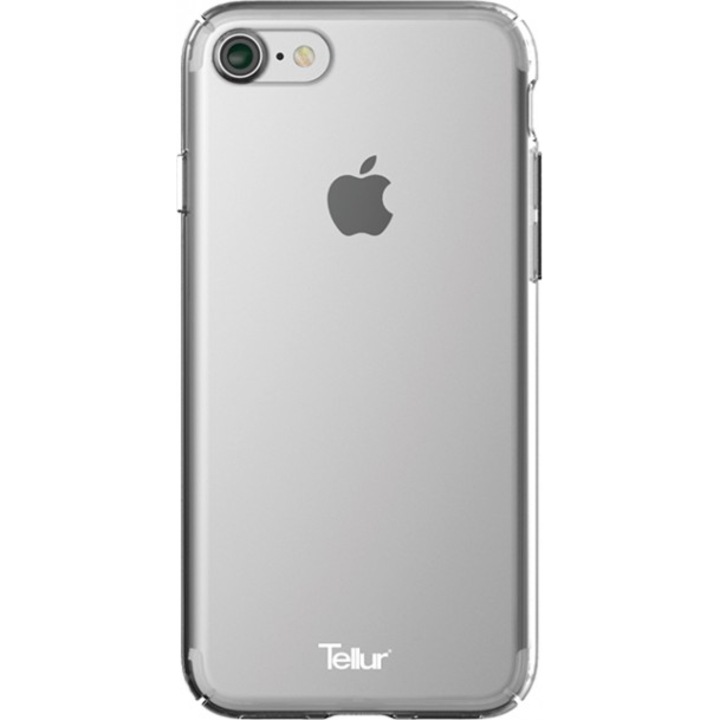 Tellur Premium Slim Edged Shield Védőtok iPhone 8 / iPhone 7 mobiltelefonhoz, Átlátszó