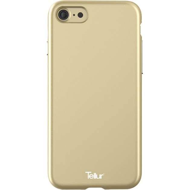 Husa de protectie Tellur Premium Soft Solid Fusion pentru iPhone 8 / iPhone 7, Auriu